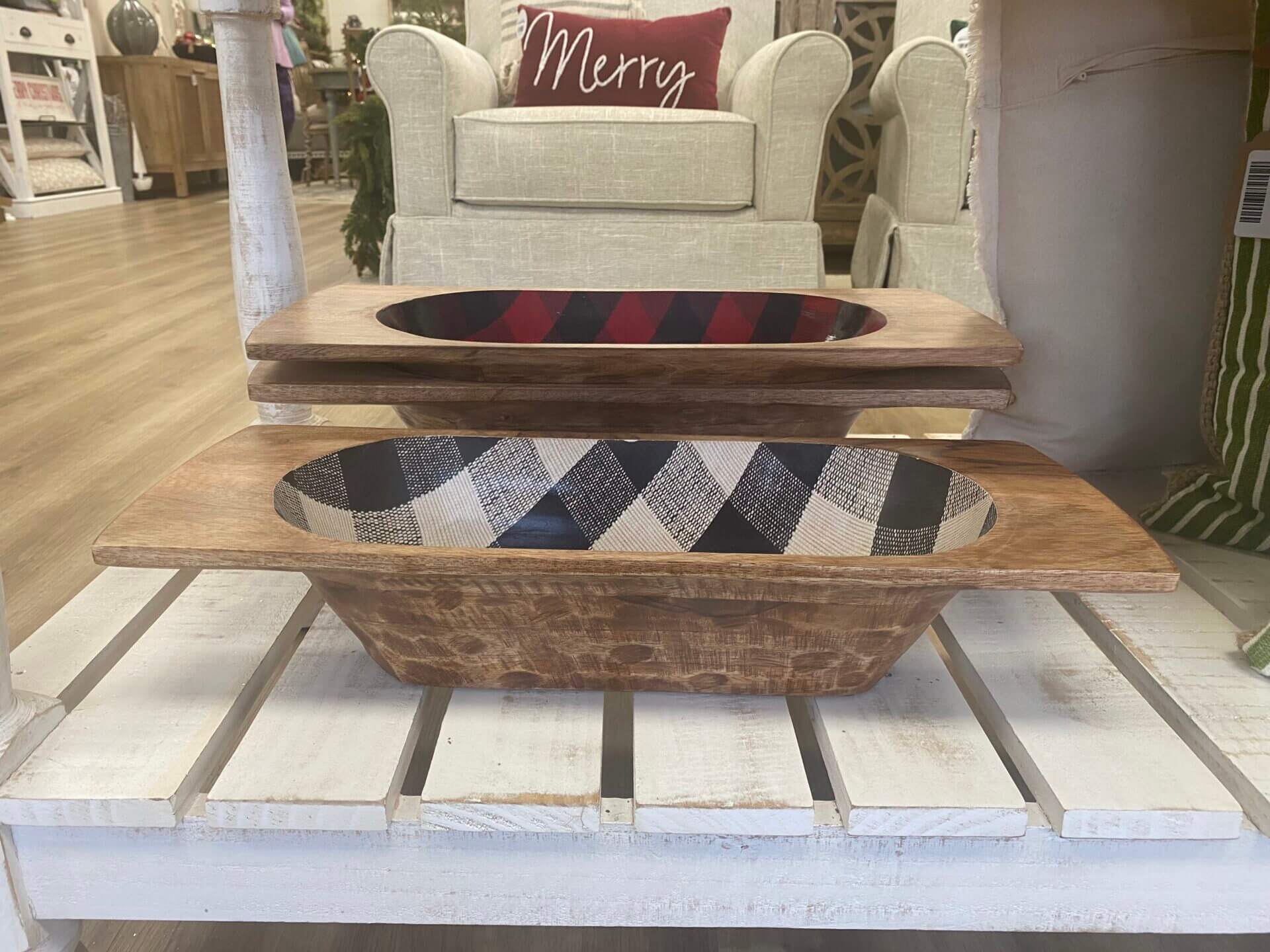 Red & Black Dough Bowl FawnBrook Home Market FawnBrook Home Market